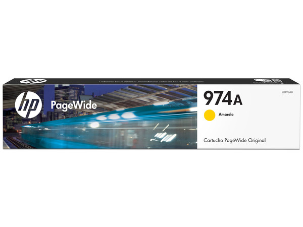 Cartucho de tinta HP 974A Amarillo Pagewide Original (L0R93AL).