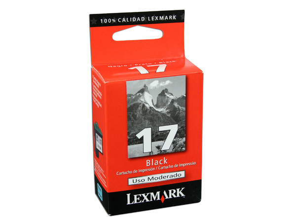 Cartucho de Tinta Lexmark 17 Negro, Modelo: 10N1117