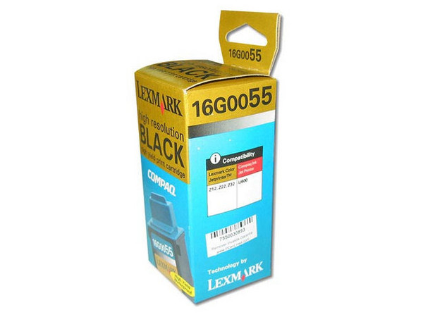 TINTA LEXMARK NEGRO Z12 Z22 Z3 Modelo: 16G0055