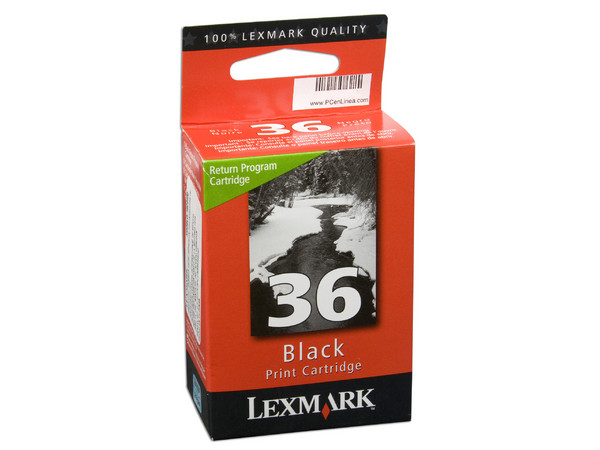 Cartucho de Tinta Lexmark 36 Negro, Modelo: 18C2130