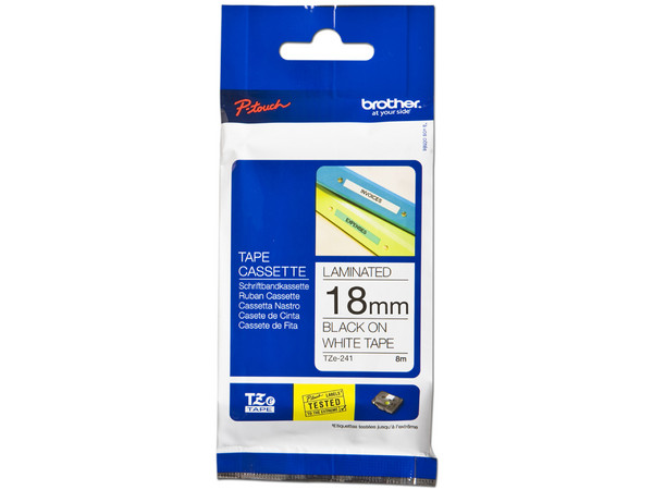 Cinta Negra Brother para Impresoras, modelo TZES241.