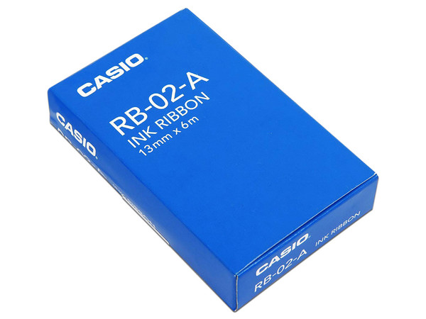 Cinta Casio RB-02-A para sumadora. Color Negro/Rojo.