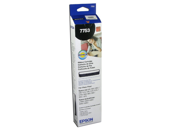 Cinta EPSON, Negra, para LQ-200, 300, 500, 510, 570 570, 800, 870, AP3000, 4000, 5000