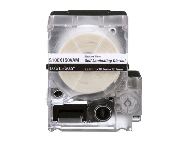 Casete de 175 Etiquetas Autolaminadas de 25.4 x 38.1 mm, para Cables de 4 a 8.1 mm de Diámetro, Color Blanco.
