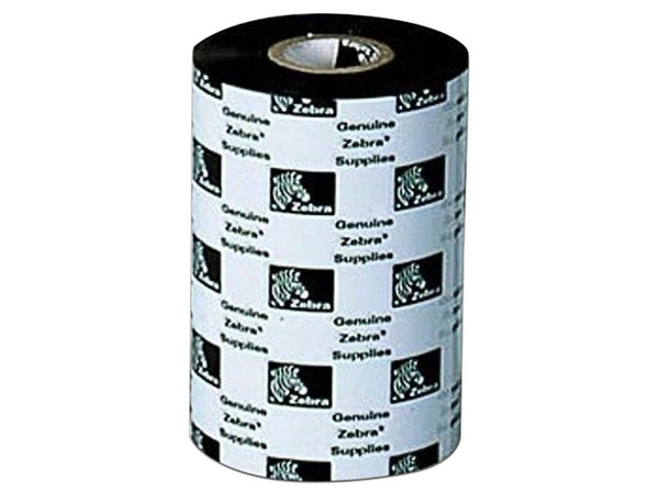 Cinta Zebra LA05095GS11007 de Cera Resina 12mm, 110mm x 74m. Color Negro.