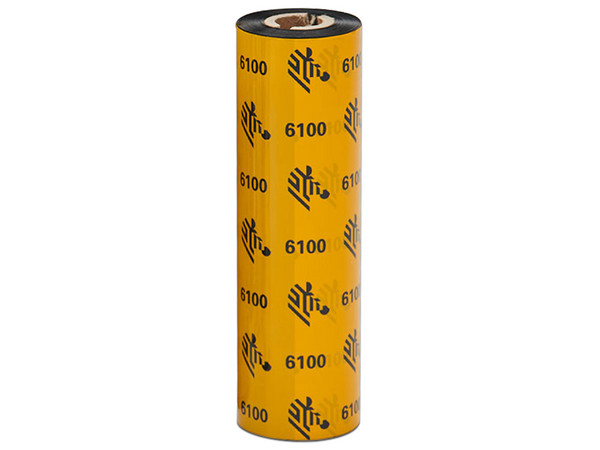 Rollo de Transferencia Térmica Zebra LA06100GS11007 de 110mm x 74m, Núcleo de 12mm. Color Negro.