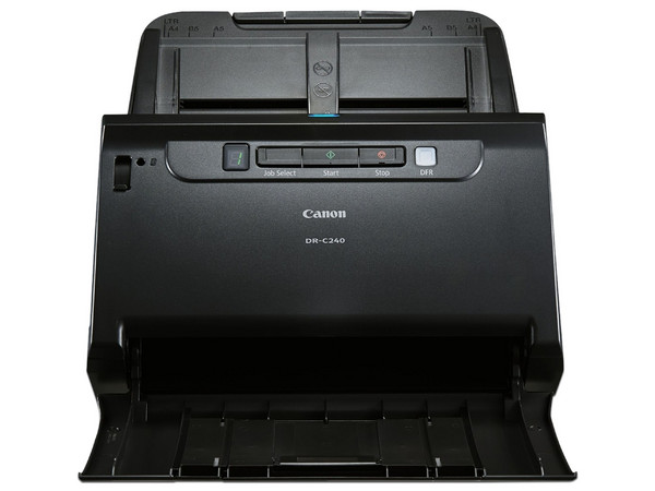 Escáner Canon ImageFormula DR-C240, Resolución 600 ppp, color negro.