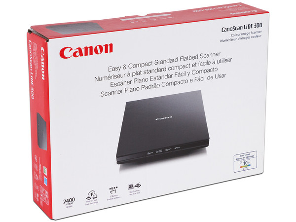 Escáner de cama plana Canon CanoScan LiDE 300, 48bits, 2400 x 2400 ppp.