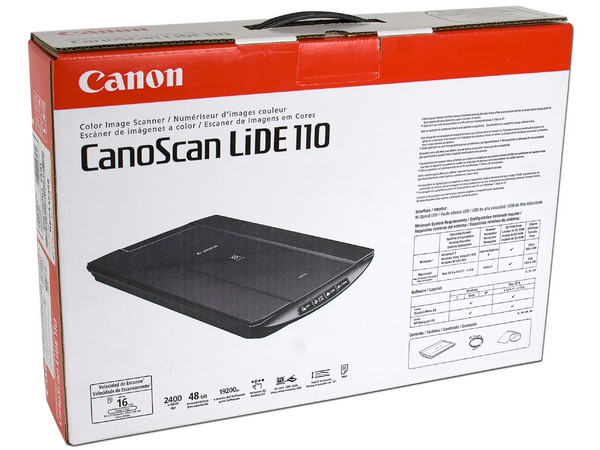 Escáner Canon LiDE 110, 48bits, 2400 x 4800 dpi