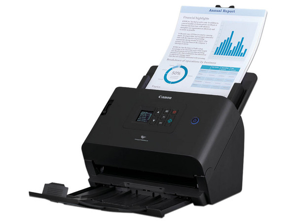 Escáner Canon ImageFormula DR-S250N, hasta 600 dpi, USB Ethernet, Color Negro.