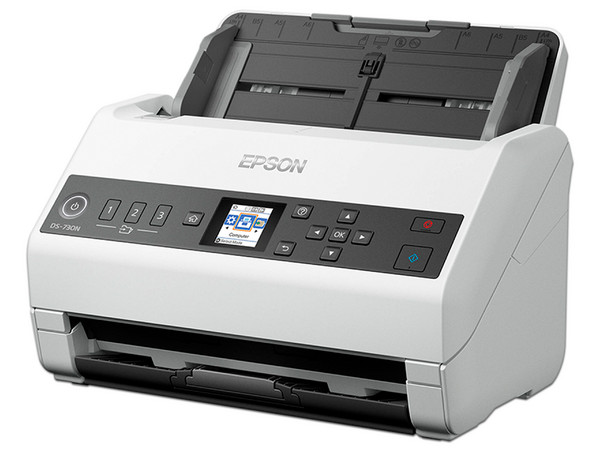 Escáner Epson DS-730N a color, Resolución 600 x 600 dpi, USB 2.0.