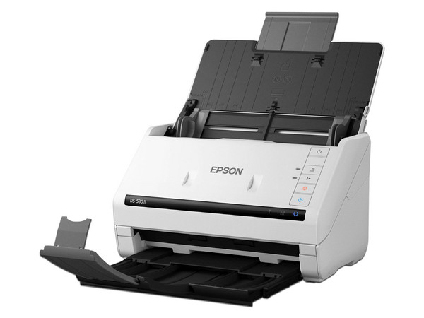 Escáner Dúplex Epson DS-530 II a Color, 30 bits, Resolución 600 x 600 ppp, USB 3.0. Incluye Software Epson Document Capture Pro para Digitalización en la Nube.
