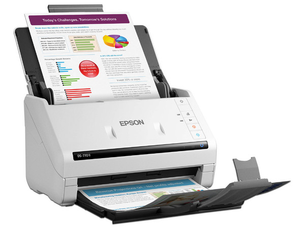 Escáner Dúplex Epson WorkForce DS-770II a Color, 30 bits, Resolución 600 x 600 dpi, USB 3.0.