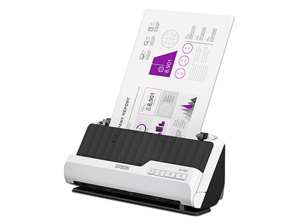 Escáner Compacto Epson WorkForce DS-C330, Escaneado Dúplex, Resolución de 600DPI, USB, Color Gris.