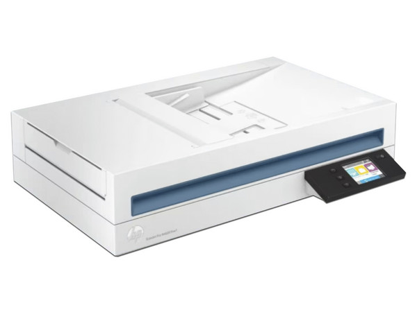 Escáner de cama plana HP ScanJet Pro N4600, hasta 1200 dpi, velocidad de escaneo 40 ppm, ADF, USB. Color Blanco