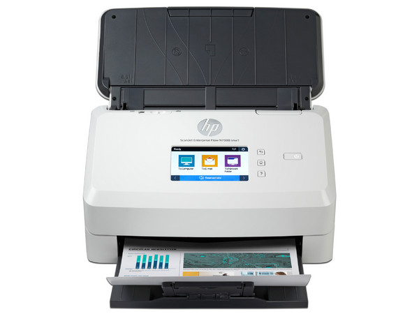 Escáner HP ScanJet Enterprise Flow 7000 snw1, 600 dpi, USB, Ethernet, Wi-Fi.