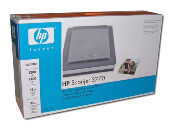 Scanner HP ScanJet 3770, 1200 x 2400 dpi, Interfase USB, 48-bits.