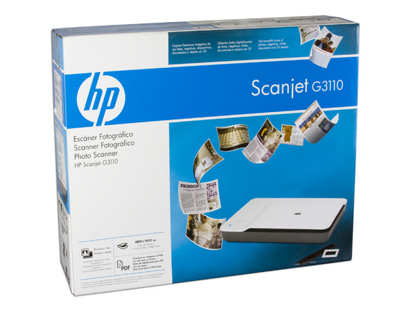 Escáner HP ScanJet G3110, 4800 x 9600 ppp, USB 2.0, 48bits.