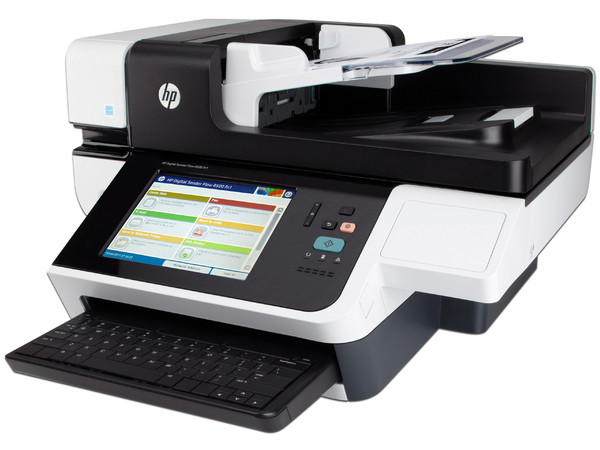 Escáner HP Sender Flow 8500 FN1 con alimentador de documentos, 600 x 600 dpi, USB, Ethernet.