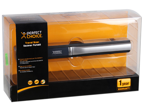 Escáner Portátil Perfect Choice Travel Scan, hasta 600 dpi, graba directamente en una memoria MicroSD.