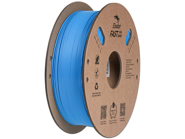 Rollo de Filamento Creality Ender Fast de PLA de 1.75mm, 1Kg. Color Azul Claro.