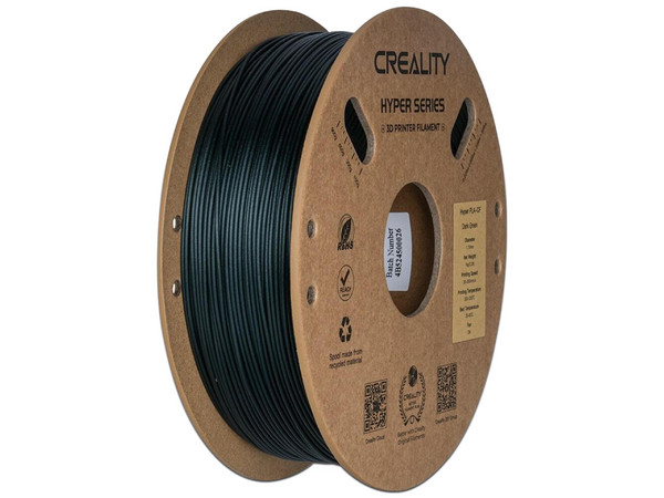 Rollo de Filamento Creality Hyper de PLA CF de 1.75mm, 1Kg. Color Verde Oscuro.