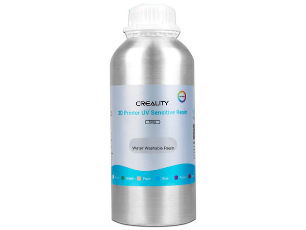 Resina Creality Lavable LCD, 500g, Color Gris.