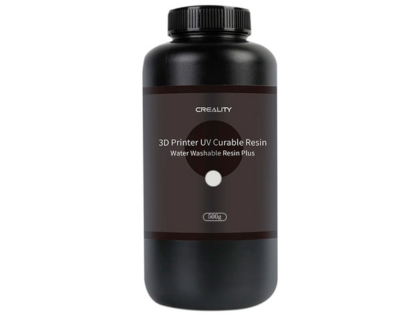 Resina para impresora 3D Creality Lavable Plus de 500g, Color Blanco.