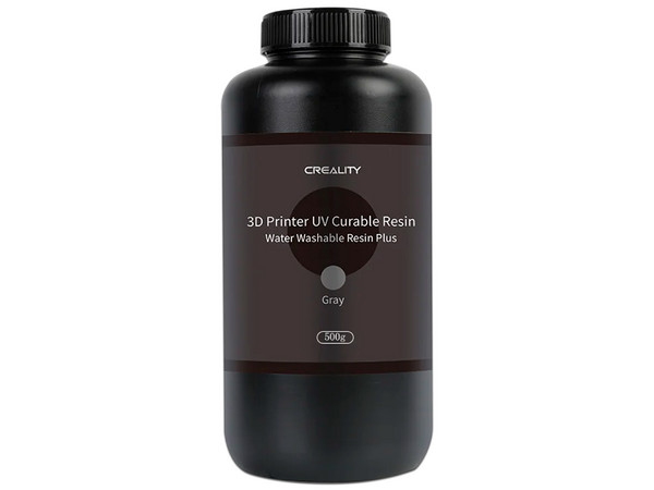 Resina para impresora 3D Creality Lavable Plus de 500g, Color Gris.