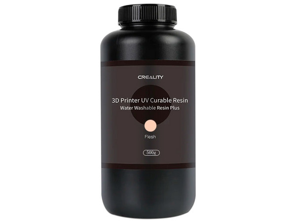 Resina para impresora 3D Creality Lavable Plus de 500g, Color Piel.