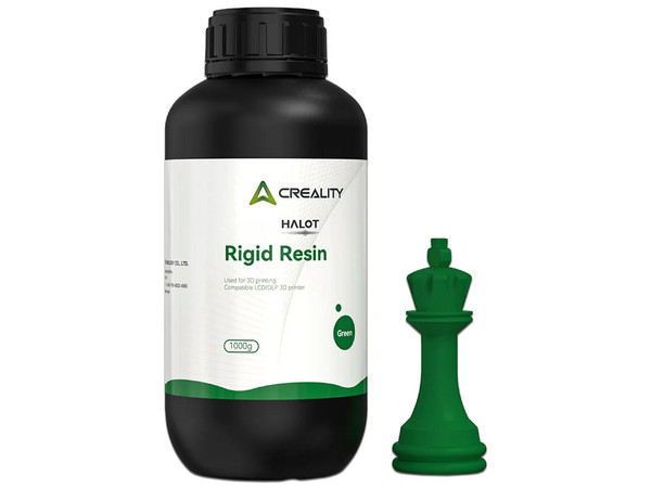 Resina Creality Halot Rigid de 1Kg, Mayor Resistencia, Color Verde.