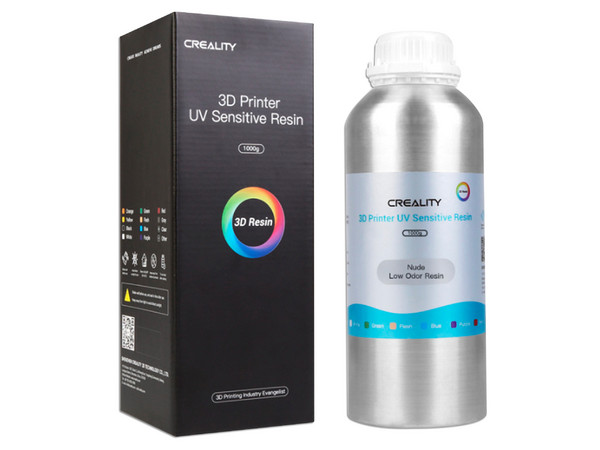 Resina Creality LCD Rígida Bajo Olor 0.5kg, Color Blanco.