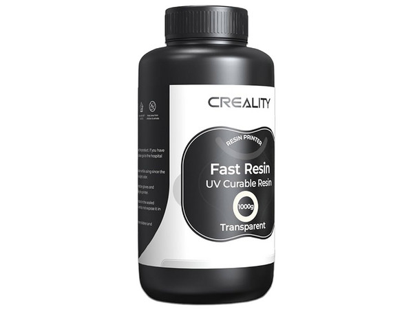 Resina Creality Fast UV de 1Kg, Secado Rápido, Color Negro.