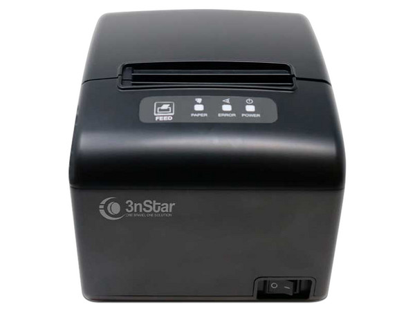 Impresora Térmica de Recibo 3nStar RPT006S de 72mm, Interfaz USB, Serial y Ethernet. Color Negro.