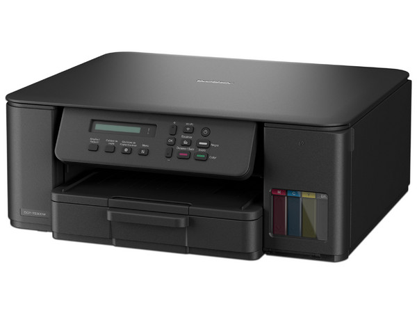 Duplicado Impresora 3 en 1 Brother DCP-T530DW, inyección de tinta continua a color, velocidad de impresión de hasta 27 ppm en negro y 11 ppm en color, conectividad inalámbrica (2,4 GHz/5 GHz) y USB 2.0, impresión dúplex automática.