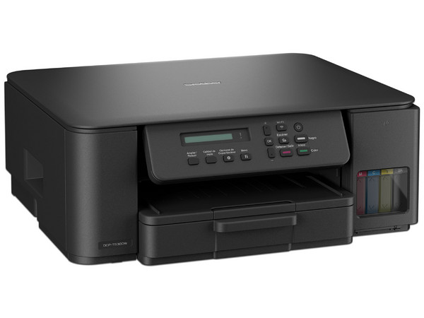 Duplicado Impresora 3 en 1 Brother DCP-T530DW, inyección de tinta continua a color, velocidad de impresión de hasta 27 ppm en negro y 11 ppm en color, conectividad inalámbrica (2,4 GHz/5 GHz) y USB 2.0, impresión dúplex automática.