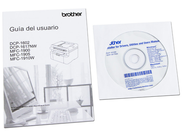 Multifuncional Brother DCP-1617NW: Impresora Láser Monocromática, Copiadora, Escáner, hasta 21 ppm, 2400 x 600 dpi, Wi-Fi, Ethernet, USB.