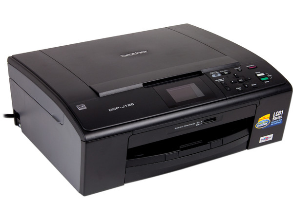 Multifuncional Brother DCP-J125, Impresora, Copiadora y Escáner, Resolución hasta 6000 x 1200 dpi.