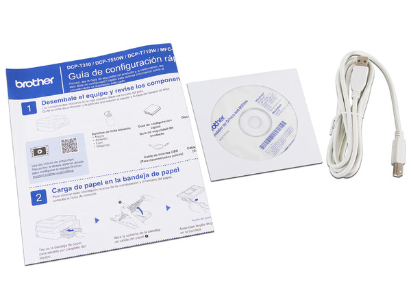 Multifuncional de Inyección Brother InkBenefit Tank DCP-T510W, Impresora, Copiadora y Escáner,  Resolución hasta 6.000 x 1.200 dpi. Sistema de Tanques de Tinta, USB, Wi-Fi.