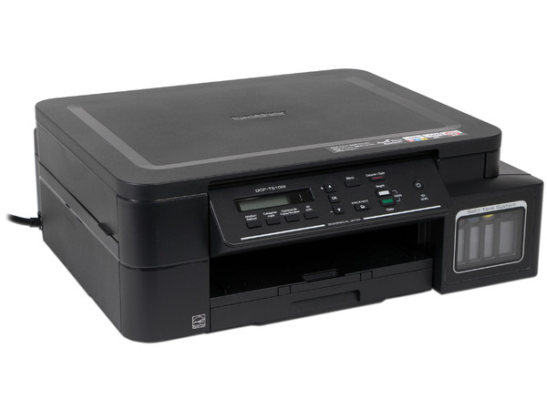 Multifuncional de Inyección Brother InkBenefit Tank DCP-T510W, Impresora, Copiadora y Escáner,  Resolución hasta 6.000 x 1.200 dpi. Sistema de Tanques de Tinta, USB, Wi-Fi.