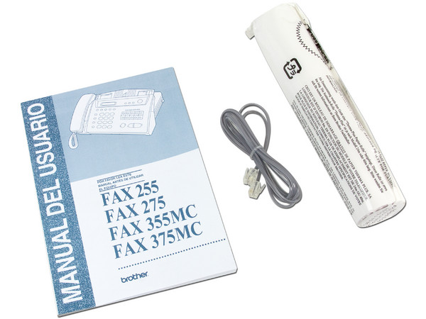 Fax Térmico y Teléfono Brother, Alimentador automático de 10 páginas, cortador automático de papel.