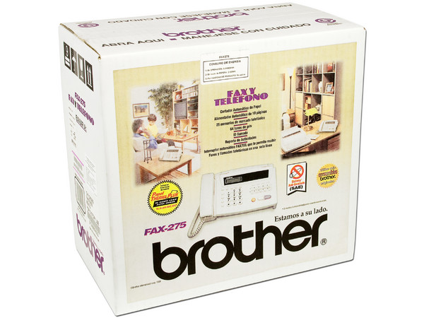 Fax Térmico y Teléfono Brother, Alimentador automático de 10 páginas, cortador automático de papel.