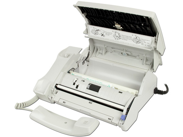 Fax Térmico y Teléfono Brother, Alimentador automático de 10 páginas, cortador automático de papel.