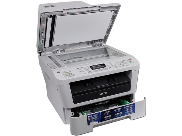 Multifuncional Brother MFC-7360N, Impresora Láser Monocromática, Copiadora, Escáner y Fax, hasta 24ppm, 2400 x 600 dpi, Ethernet, USB