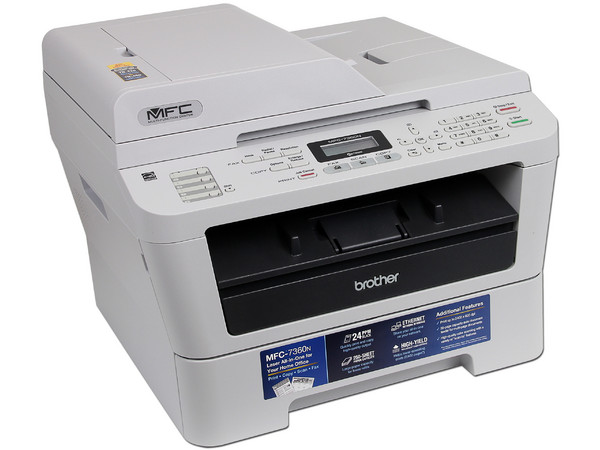 Multifuncional Brother MFC-7360N, Impresora Láser Monocromática, Copiadora, Escáner y Fax, hasta 24ppm, 2400 x 600 dpi, Ethernet, USB
