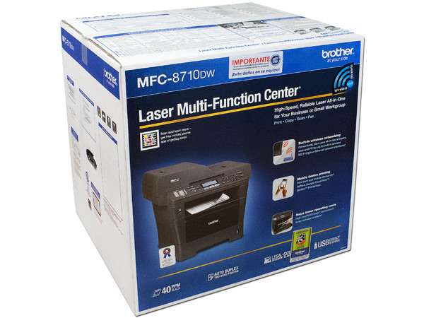 Multifuncional Brother MFC-8710DW Impresora Láser Monocromática, Copiadora y Escáner, Ethernet, WiFi, USB.