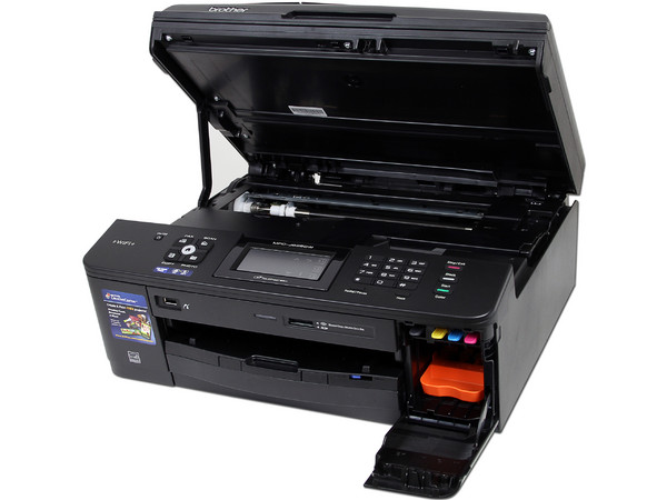  Multifuncional Brother MFC-J625W Impresora, Copiadora, Escáner y Fax, Resolución hasta 6000 x 1200 dpi, pantalla LCD Touch de 1.9