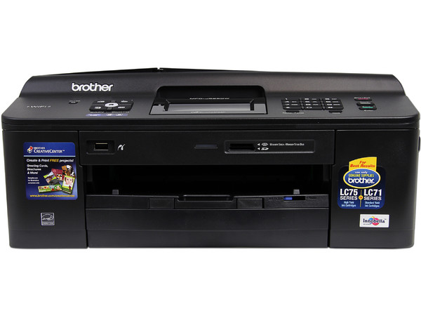  Multifuncional Brother MFC-J625W Impresora, Copiadora, Escáner y Fax, Resolución hasta 6000 x 1200 dpi, pantalla LCD Touch de 1.9