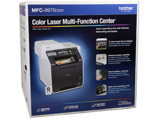 Multifuncional Brother MFC-9970dw Impresora Láser a Color, Copiadora, Escáner y Fax, Wireless 802.11b/g, Ethernet, USB.