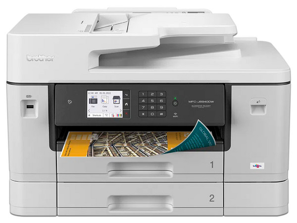 Multifuncional Brother MFC-J6940DW, Impresora, Copiadora, Escáner y Fax, Doble Carta, Dúplex, Resolución máxima de Impresión de 4800 x 1200 DPI, Wi-Fi, Ethernet, USB.